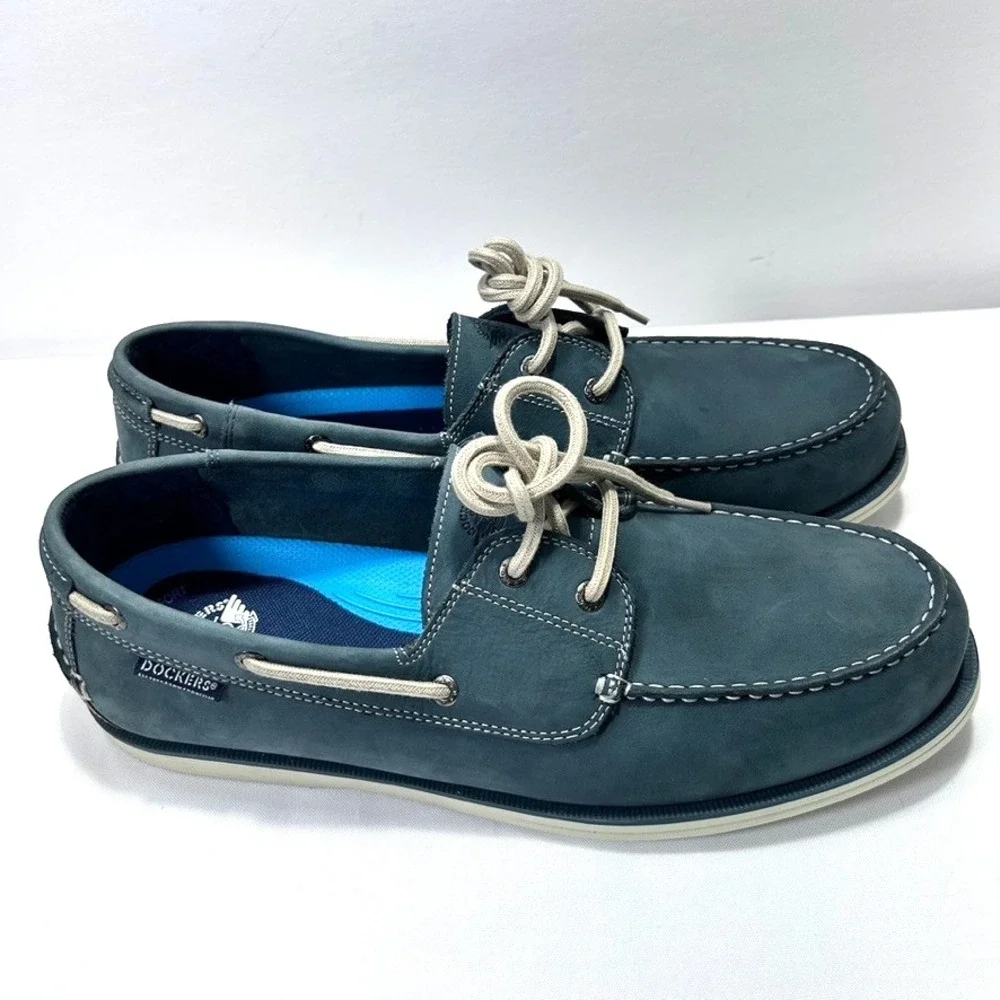 Dockers Darnell Genuine Leather Dress‎ Casual Men's  Boat Shoe Navy US 13M